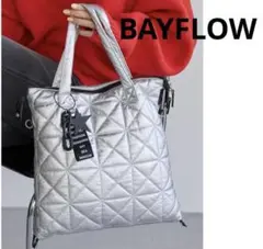 【A4サイズ対応】チャーム付き3WAYキルトトート / ショルダーバッグ