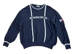 Munsingwear マンシングウエア　ネイビー ニットセーター