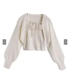 GRL ファーキャミソールxボレロニットアンサンブル an1918