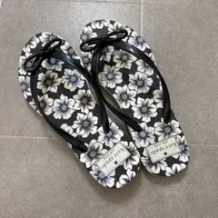 kate spade ブラック フラワーサンダル　日本未入荷　24.0〜25.0 kate spade ブラック フラワーサンダル 日本未入荷 24.0〜25.0