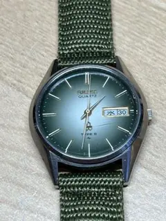 SEIKO クォーツ　TYPEⅡ グリーン　DAY DATE 4336 稼働品