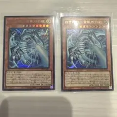 遊戯王　白き幻獣青眼の白龍　ブルーアイズホワイトドラゴン　2枚