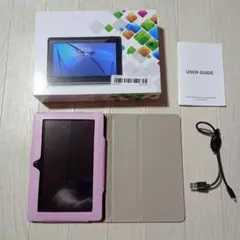 Android 14 7インチタブレット 保護カバー付き ピンク