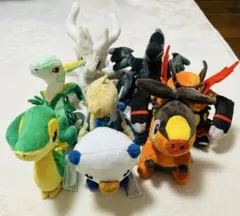 ポケモン ぬいぐるみ ブラックホワイト 8体セット まとめ売り