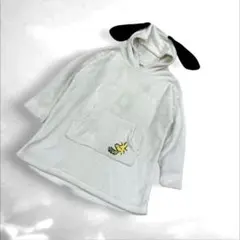 スヌーピー　PEANUTS フードルームウェア　フード耳つき　ホワイト（C3