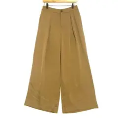 バナナリパブリック　ガウチョパンツ　薄手　ベージュ　光沢　4 / XL