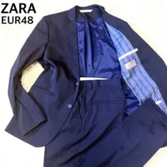ZARA　MAN　スーツ　セットアップ　EUR48 ネイビー 180cmのサムネイル