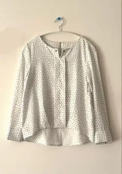 OFUONドット柄 長袖ブラウスのサムネイル