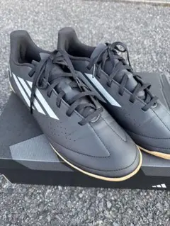 箱付き adidas DEPORTIVO ブラックフットサルシューズ 28センチ