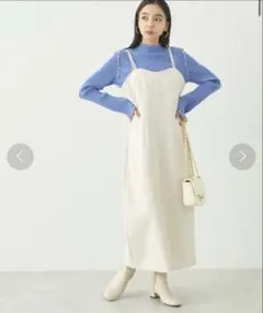 earth music&ecology 配色ステッチキャミドレ