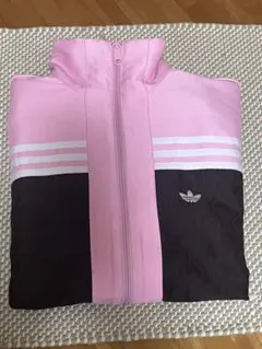 adidas ナイロンジャケット ピンク/ブラック