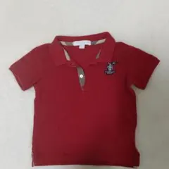 BURBERRY 子供ポロシャツ レッド90cm