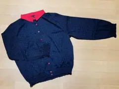ハッピーマリリン バイカラーシャツ ドット柄 シャーリングのサムネイル