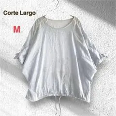 Corte Largo コルテラルゴ ドルマン ブラウス M ストライプ レースのサムネイル