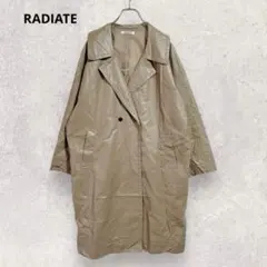RADIATE フェイクレザー トレンチコート M ベージュ ゆったりサイズ