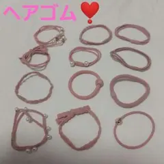 12点❕ヘアゴム 髪ゴム おしゃれ シンプル 上品 パール リボン ピンク