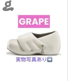 GRAPE Hotel Wings Platform Shoes ホワイト羽 GRAPE】 Hotel Wings Platform Shoes 靴 38 - メルカリ