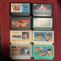 ファミコンソフト8本セット①⓪ (動作未確認のジャンク品)