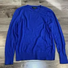 BANANA REPUBLIC シルクカシミヤ 手洗い可 長袖セーター ブルー