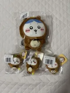 ハチワレ ちいかわ B賞 ぬいぐるみ C賞 マスコット たぬきだもんくじ