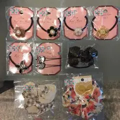 ヘアーゴム、ピン、シュシュ、バレッタ、クリップ