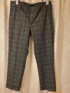 ZARA WOMAN チェック柄 カジュアルパンツ Sサイズ