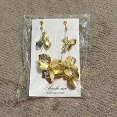 Bride me BRIDE ME ゴールド花モチーフ　イヤリング
