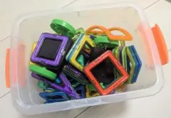 マグネットブロック 知育玩具 収納ケース付きのサムネイル