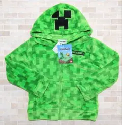 新品　未使用　マインクラフト　クリーパー　ボア　パーカー　130