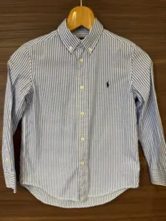 Ralph Lauren 長袖シャツ サイズ7 青と白のストライプ