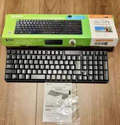 【美品】ワイヤレスキーボード SKB-WL34BK ブラック サンワサプライ