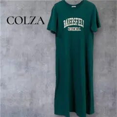 Honeys COLZA カレッジロゴワンピース半袖ワンピース　緑