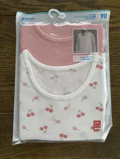 UNIQLO エアリズム シャツ肌着 90サイズ 2枚セット