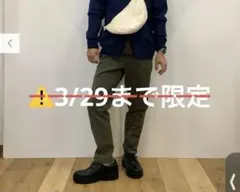 455791 ユニクロ　スマートアンクルパンツ　オリーブ　76〜84