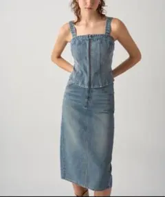 安い☆美品☆スナイデル✖️リーバイス☆コラボ☆セットアップ☆デニムスカートビスチェ