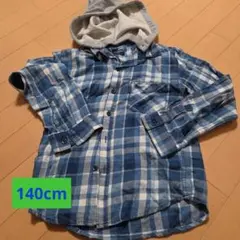 140cm BACK NUMBER フード付きシャツ