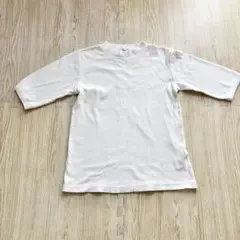 studio CLIP 5分袖リブニットトップス ホワイト