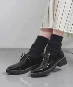 UNITED ARROWS ポインテッドビジューオックスフォードシューズ23.0