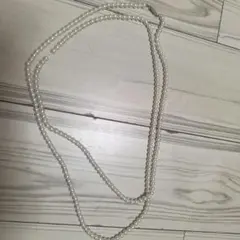 ホワイトパール二重ネックレス