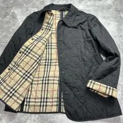 バーバリーロンドン♡キルティングジャケット　ノバチェック 黒　L〜XL