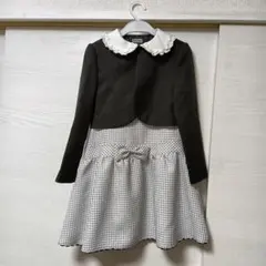 フォーマルドレス 襟付きジャケットとスカートセット 入学式 卒園式