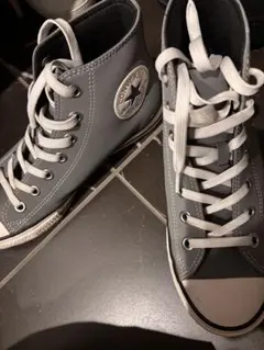 ゴルフシューズ　CONVERSE グレー ハイカットスニーカー