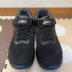 ASICS スニーカー ブラック/オレンジ　23㎝