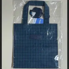 開封済み 未使用】familiar チェック トートバッグ 青系 大 - メルカリ