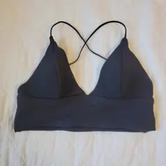 H&M ビキニトップ ブラック リブ素材のサムネイル