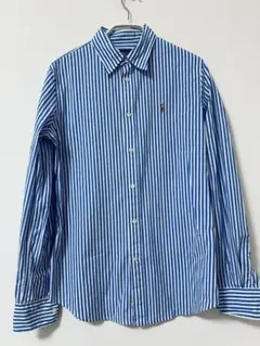 【値下げ】ポロラルフローレン ストライプシャツ スリムストレッチ サイズ4 M