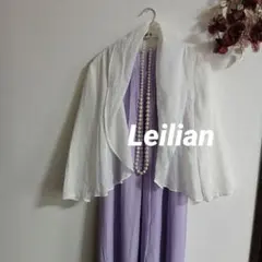 Leilian レリアンホワイトシアージャケットソフトリネン美品のサムネイル
