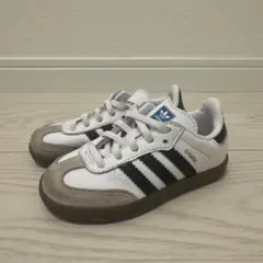 美品　adidas SAMBA キッズ スニーカー ホワイトのサムネイル