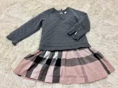 バーバリー　6y キルティングワンピース