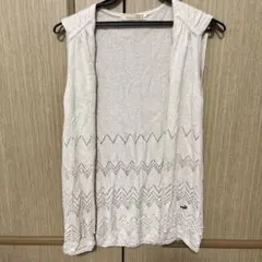 CROCODILE ノースリーブニット M ホワイト